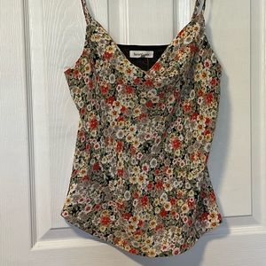 Heartloom cowlneck floral tank top